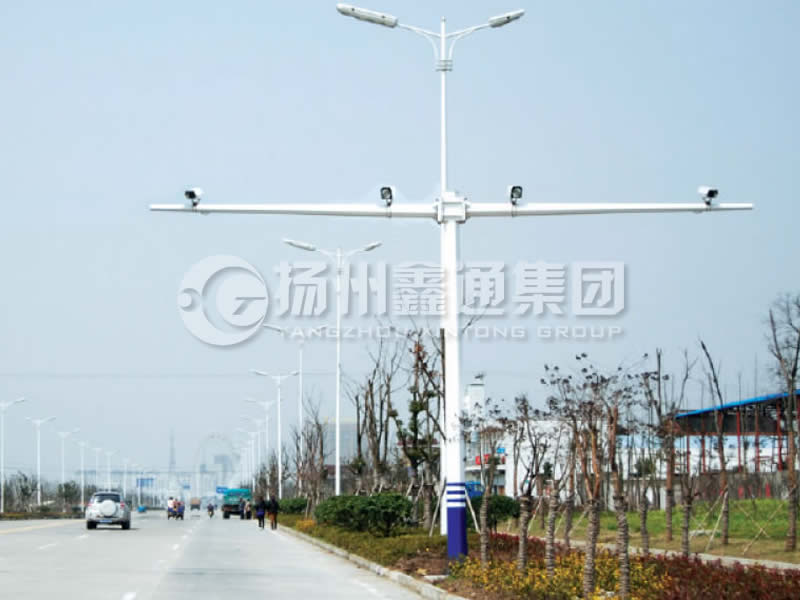 DJG-004，電子警察桿，T型八棱電警桿